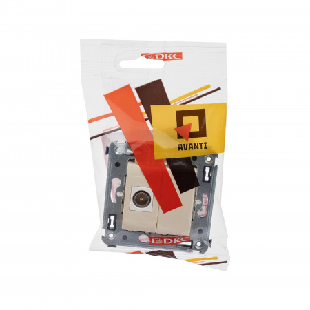 DKC Avanti Ванильная дымка Розетка TV одиночная