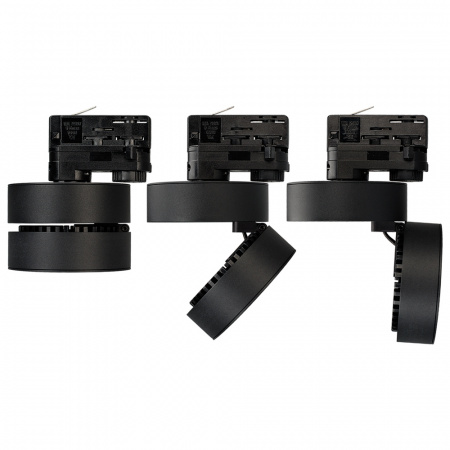 Arlight Светильник LGD-MONA-TRACK-4TR-R100-12W Warm3000 (BK, 24 deg) (IP40 Металл, 3 года)