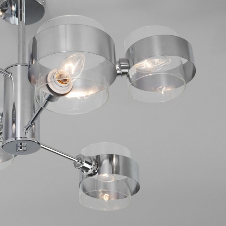 Потолочный светильник в стиле лофт 70127/6 хром Eurosvet Arcada