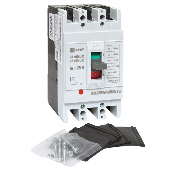 EKF Basic Автоматический выключатель ВА-99МL 63/ 25А 3P 15кА