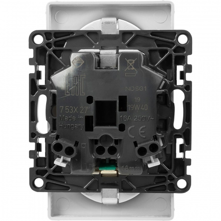 Legrand Valena LIFE DIY Бел Розетка 2-ая с/з, безвинт.зажим