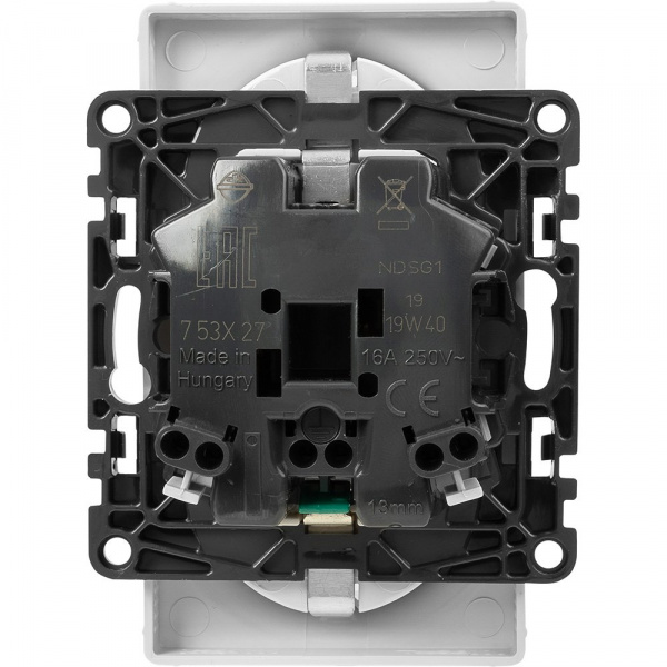 Legrand Valena LIFE DIY Бел Розетка 2-ая с/з, безвинт.зажим