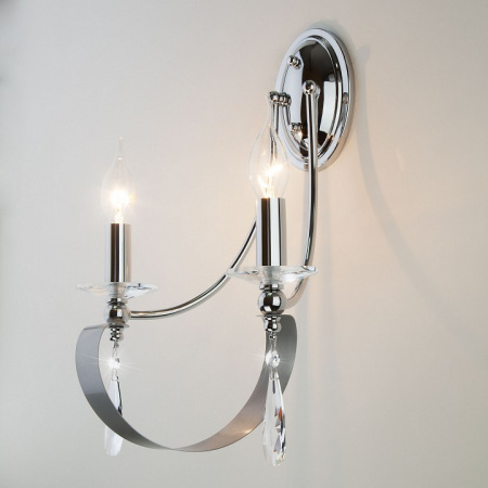 Бра в классическом стиле 60064/2 хром Eurosvet Adelia