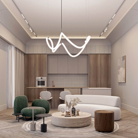 Arlight Светильник MAG-ORIENT-TUBE-ELASTIC-2620-R30-L2500-35W Day4000 (BK, 360 deg, 48V) (IP20 Металл, 3 года)