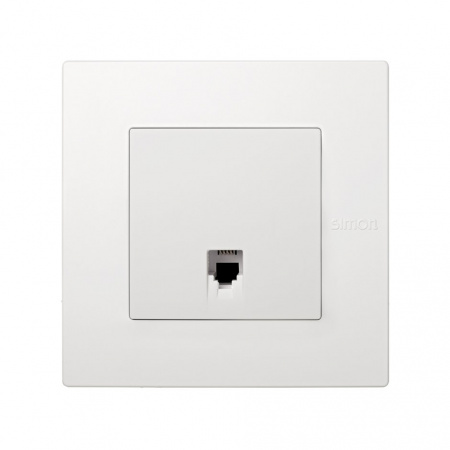 Simon 27 Scudo Белая Накладка на механизм телефонной розетки