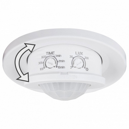 Инфракрасный датчик движения 8m 2,2-4m 1200W IP20 360° SNS-M-12 белый Elektrostandard SNS-M a041244