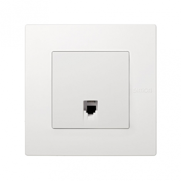 Simon 27 Scudo Белая Накладка на механизм телефонной розетки