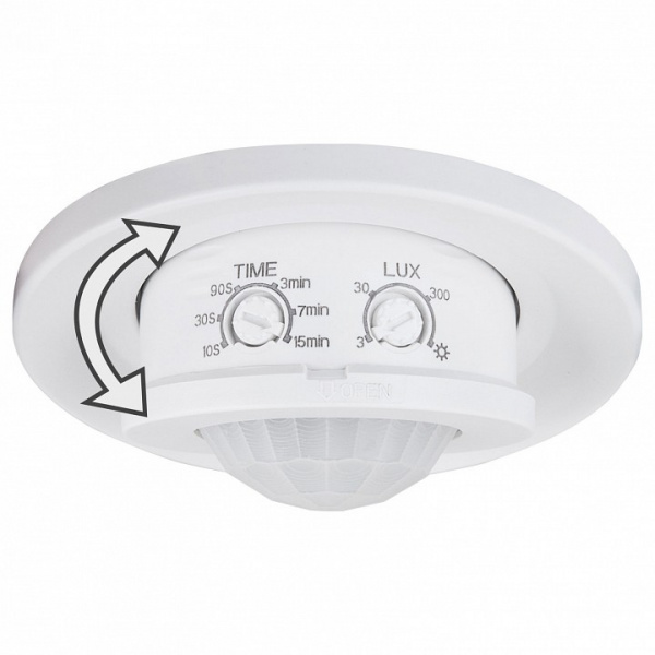 Инфракрасный датчик движения 8m 2,2-4m 1200W IP20 360° SNS-M-12 белый Elektrostandard SNS-M a041244 Инфракрасный датчик движения 8m 2,2-4m 1200W IP20 360° SNS-M-12 белый Elektrostandard SNS-M a041244