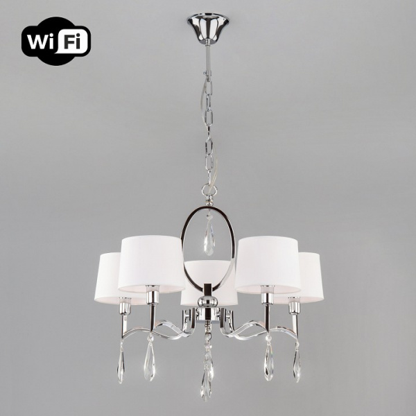 Умный потолочный светильник 10127/5 хром Eurosvet Madera