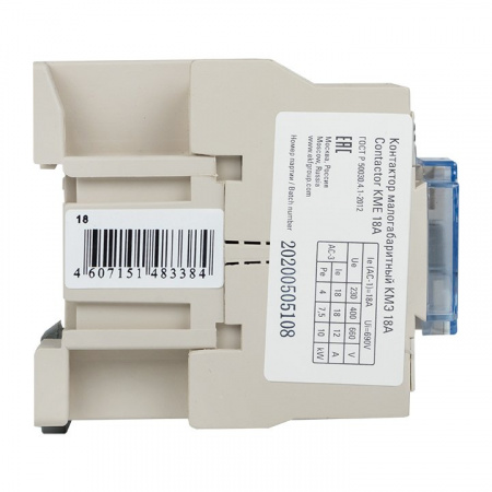 EKF PROxima Контактор КМЭ малогабаритный 18А 380В 1NO