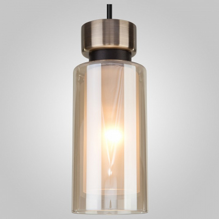 Подвесной светильник с плафоном 50115/1 черный Eurosvet Amado