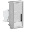 Donel Розетка DEC RJ45 UTP кат.6, 1мод., алюм. матовая (22.5х45мм), DECF12ALM6