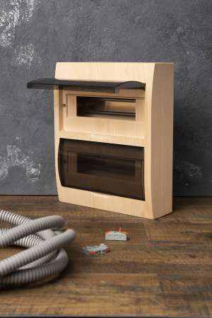 EKF PROxima Щит распределительный навесной ЩРН-П-24 светлое дерево IP41