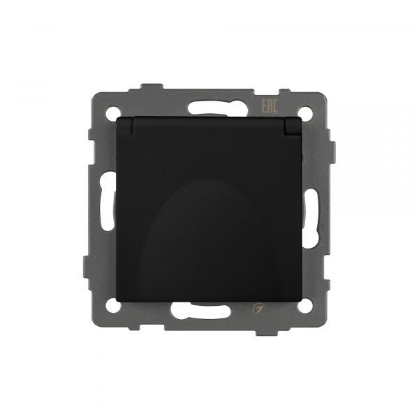 Arlight Механизм розетки влагозащищённый SCT-MCP-PL-BK-V (250V, 16A) (-)