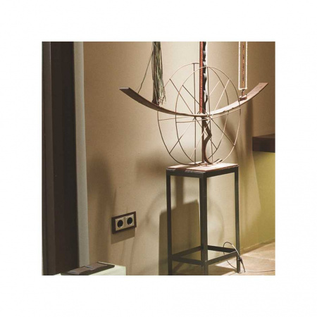 Simon 82 Алюминий Накладка розетки TV 1-ая (символ TV-SAT)