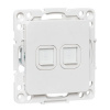 EKF PROxima Стокгольм Механизм розетки RJ-45 2-местной белый