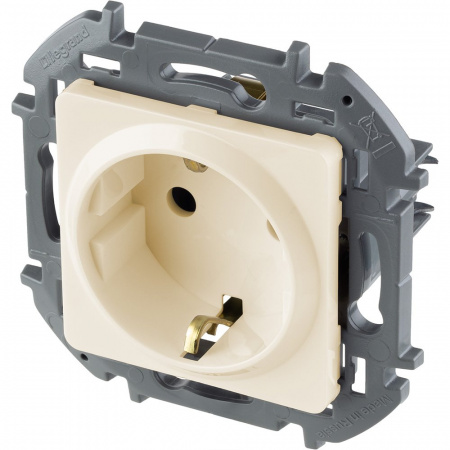 Legrand INSPIRIA Слоновая кость Розетка 2К+З - немецкий стандарт - 16 А - 250 В