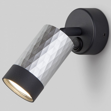 Настенный светильник 20088/1 черный / серебро Eurosvet Mizar