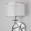 Бра с абажуром 60124/1 хром Eurosvet Fabiola