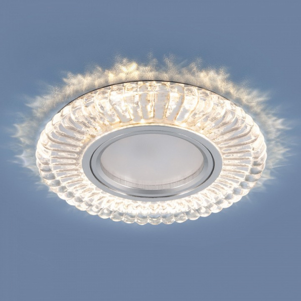 Встраиваемый точечный светильник со светодиодной подсветкой 2239 MR16 CL прозрачный Elektrostandard Dorba a045480