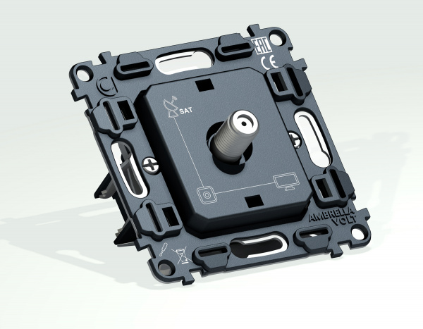 Механизм TV розетки SAT 5-2400MHz 3.5dB QUANT VM215