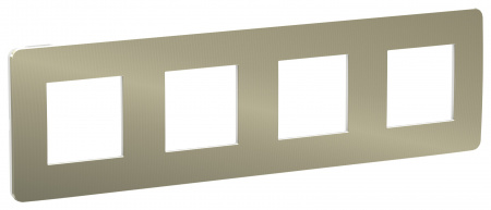 SE Unica Studio Бронза/Белая Рамка 4-ная