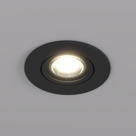 DK3020-BK Встраиваемый светильник, IP 20, 10 Вт, GU5.3, LED, черный, пластик