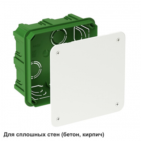 SE Распределительная коробка для сплошных стен 100x100x50мм IP30