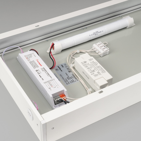 Arlight Панель IM-EMERGENCY-1.5H-S300x1200-45W Warm3000 (WH, 120 deg, 230V) (IP40 Металл, 2 года)