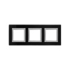 DKC Avanti Черный Стекло Рамка 6 модулей