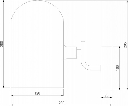 Настенный светильник 60157/1 латунь Eurosvet Bambola