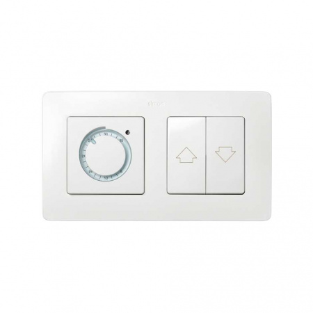 Simon 82 Detail Алюминий/Белая Рамка 2-ая