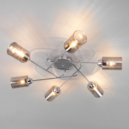 Потолочная люстра с плафонами 30167/6 хром Eurosvet Motive
