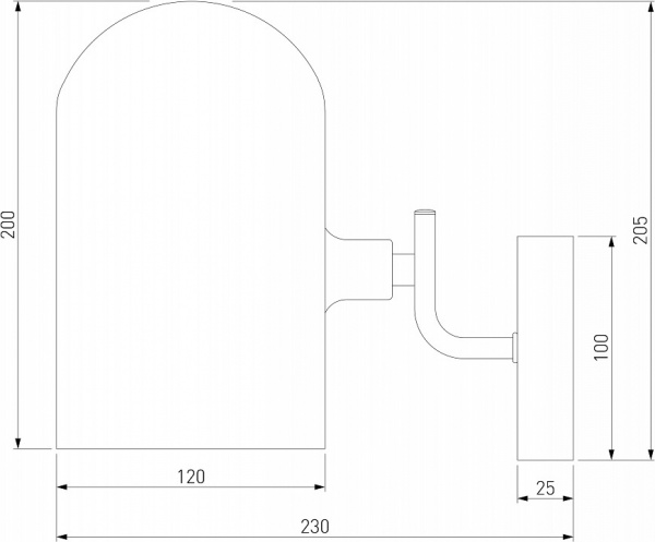 Настенный светильник 60157/1 латунь Eurosvet Bambola