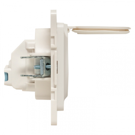 EKF PROxima Стокгольм Белый Розетка с/з, со шторками и крышкой, 16А, IP44