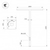 Arlight Опора OXOR-STER-T-2000x100x100-L4000-50W Warm3000 (BK, 230V) IP65 (Сталь)