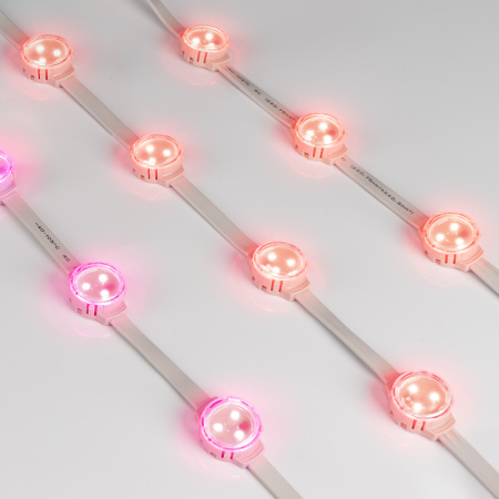 Arlight Модуль управляемый SOLEX-SPI-3535-3-12V RGB 120deg (D30x16mm, 0.75W, IP67) (-)