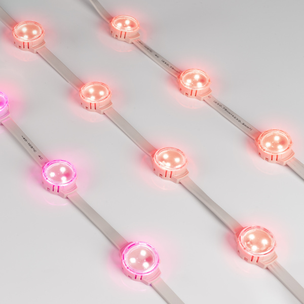 Arlight Модуль управляемый SOLEX-SPI-3535-3-12V RGB 120deg (D30x16mm, 0.75W, IP67) (-)