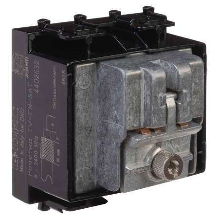 DKC Avanti Черный квадрат TV-FM-SAT 2 модуля