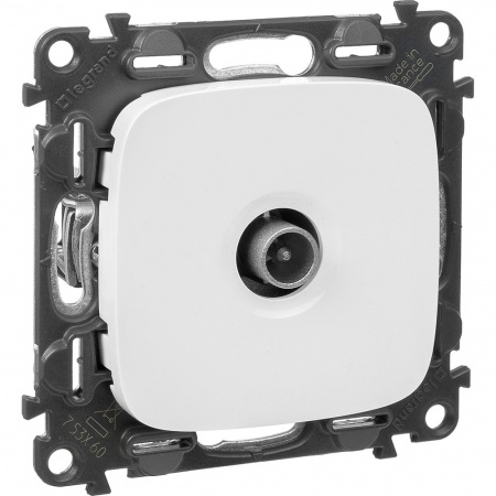 Legrand Valena ALLURE DIY Бел Розетка TV оконечная, 10 дБ, 0-862 МГц