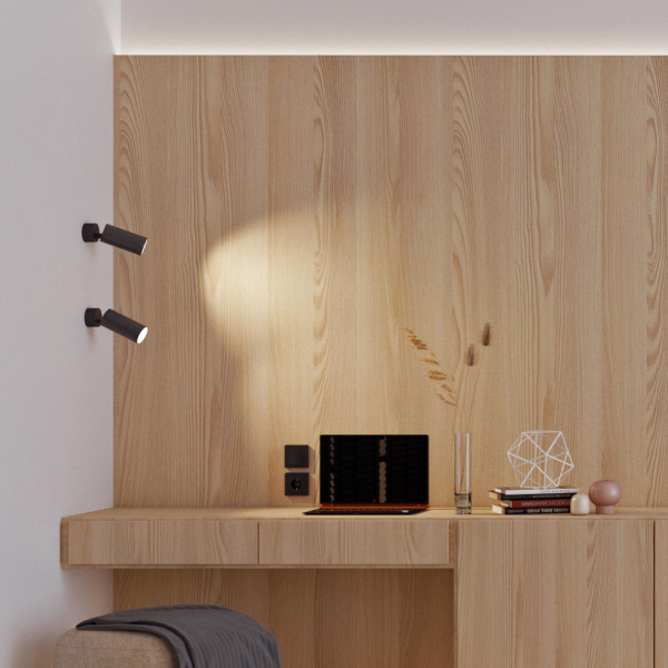 Потолочный светодиодный светильник Arlight SP-Polo-Surface-Flap-R85-15W Warm3000 027552