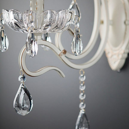 Бра с хрусталем 12205/1 белый Eurosvet Etna