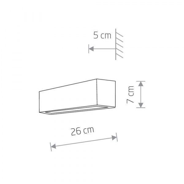 Настенный светильник Nowodvorski Straight Wall XS 7601