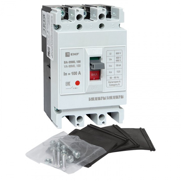 EKF Basic Автоматический выключатель ВА-99МL 100/100А 3P 18кА