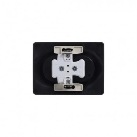 SE Glossa Шоколад Розетка 2-ая б/з, 16А (в сборе)