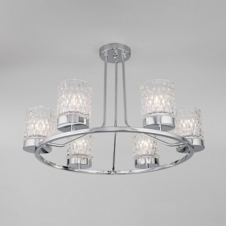 Потолочная люстра со стеклянными плафонами 60127/6 хром Eurosvet Calle