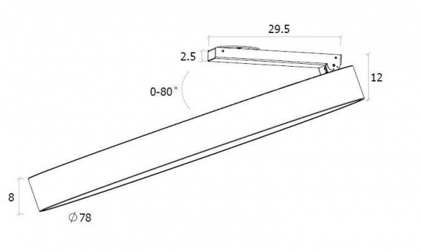 Светодиодный спот DesignLed UF034-80-WH-NW 003009