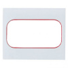 EKF PROxima Стокгольм Белый Линия красная Рамка для розетки 2-ой