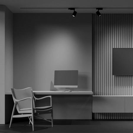 Трековый светильник Three phase track system TR029-3-10W4K-S-B Maytoni Vuoro