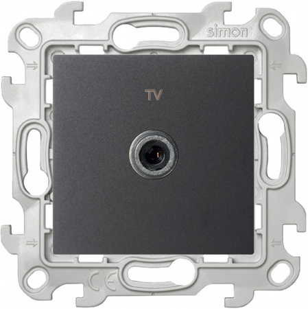 Simon 24 Графит Розетка TV одиночная Simon 24 Графит Розетка TV одиночная